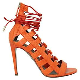 Autre Marque-DESIGNER CONTEMPORANEO Clementine Snake Amazon Strappy Heels-Arancione