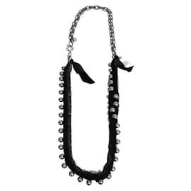 Lanvin-LANVIN Long Pearl Necklace-Black