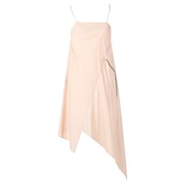 Autre Marque-SHARON WAUCHOB Light Pink Dress with Pearls on the Waist-Pink