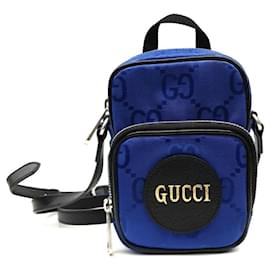 Gucci-Gucci Mini Bolsa Crossbody Off The Grid (643882)-Azul