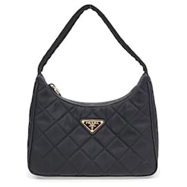 Prada-Prada  Quilted Hobo Bag (1NE051)-Black