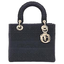Christian Dior-Dior Christian  D-Lite Lady Bag Medium M0565-Black