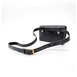 Dior-Dior Christian  Saddle Belt Bag S5619-Black