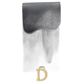 Dior-Dior Christian  Saddle Mini Crossbody Bag-Black