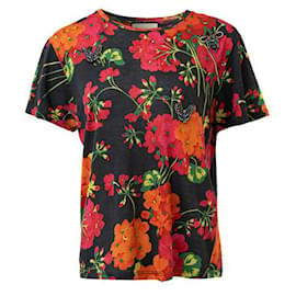 Gucci-Gucci Paillettenhemd mit Blumendruck-Andere
