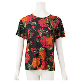 Gucci-Gucci Paillettenhemd mit Blumendruck-Andere