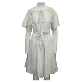 Autre Marque-Innika Choo - Robe ample en lin blanc-Blanc