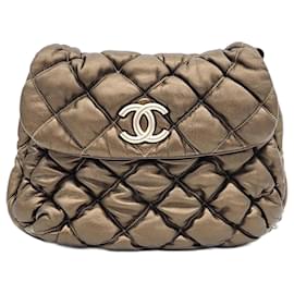 Chanel-Chanel Bolsa Colcha Bolha Efeito Nublado-Dourado