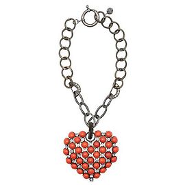 Collar Lanvin Corazón Naranja
