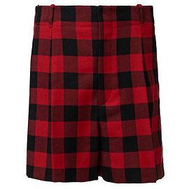 Dior fallen 2019 Karierte Shorts Rot
