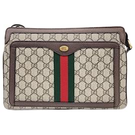 Gucci-Gucci  Ophidia GG Supreme Medium Shoulder Bag (523354)-Multiple colors,Beige