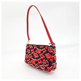 Louis Vuitton-Louis Vuitton LV X Urs Fischer Pochette Acessórios M45548-Preto,Vermelho