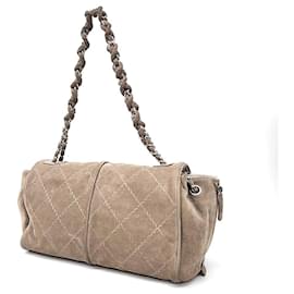 Chanel-Chanel  Stitch Chain Shoulder Bag-Brown