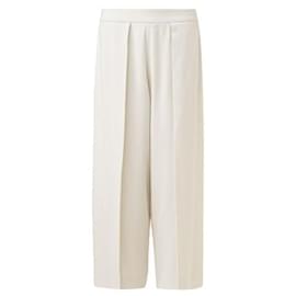 Autre Marque-Pantaloni culotte svasati di design contemporaneo-Bianco