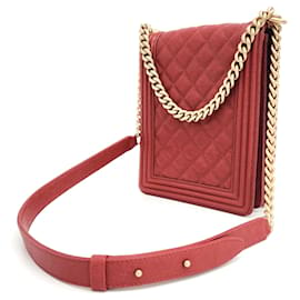 Chanel-Chanel Caviar Boy Überschlagtasche-Rot