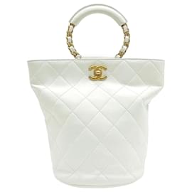 Chanel-Chanel  In the Loop Chain Backpack AS1362-White