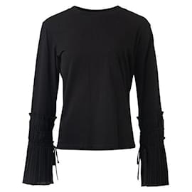 3.1 Phillip Lim-3.1 Maglione con polsini e cravatta Phillip Lim-Nero