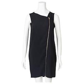 Stella Mc Cartney-Stella Mccartney Asymmetrical Zip Dress-Black