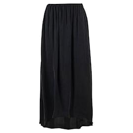 Autre Marque-CONTEMPORARY DESIGNER Long Maxi Skirt-Black