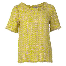 Lanvin-Blusa Lanvin Tweed-Amarelo