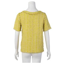 Lanvin-Blusa Lanvin Tweed-Amarillo