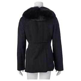 Autre Marque-CONTEMPORARY DESIGNER Wool Overcoat-Black