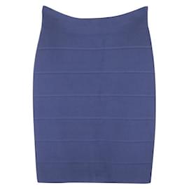 Autre Marque-CONTEMPORARY DESIGNER Begonia Knitted Skirt-Blue