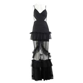 Autre Marque-CONTEMPORARY DESIGNER Ruffle Maxi Dress-Black