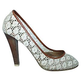 ETRO Tacones de encaje beige Beige