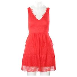 Autre Marque-CONTEMPORARY DESIGNER Red Laced Dress-Red