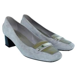 Tod's-Zapatos de salón de ante gris de TOD'S-Gris