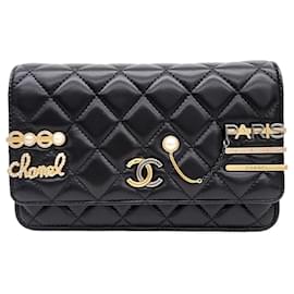 Chanel-Chanel WOC Mini-Umhängetasche-Schwarz