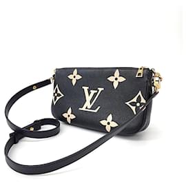 Louis Vuitton-Acessórios Louis Vuitton Ensemble Multi Pochette-Preto,Bege