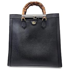Gucci-Gucci  Diana Large Tote Bag (703218)-Black
