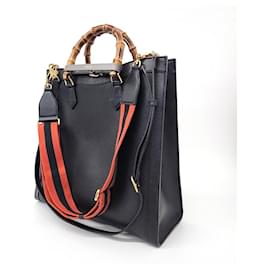 Gucci-Gucci  Diana Large Tote Bag (703218)-Black