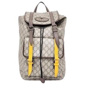 Gucci-Gucci  Neo Vintage Soft Supreme Backpack (473869)-Multiple colors,Beige,Other