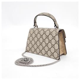 Gucci-Bolsa com alça superior Gucci Dionysus Mini (752029)-Bege