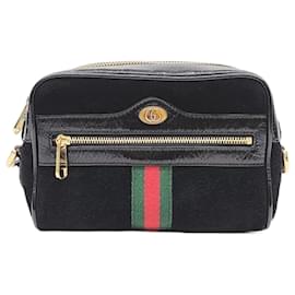 Gucci-Gucci  Ophidia Crossbody Bag (517350)-Black