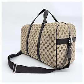 Gucci-Gucci  Jacquard Boston Bag (449167)-Beige