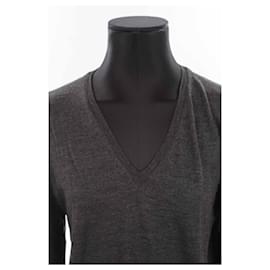 Saint Laurent-Blusa de lã-Cinza