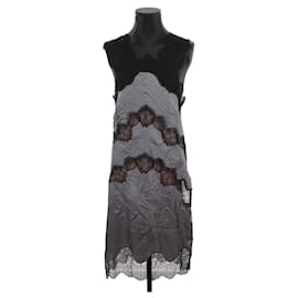 Fendi-Robe en soie-Gris