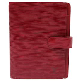 Louis Vuitton-Louis Vuitton Couverture agenda de bureau-Vermelho