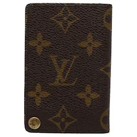 Louis Vuitton-Louis Vuitton Porte carte credit bifold-Marron