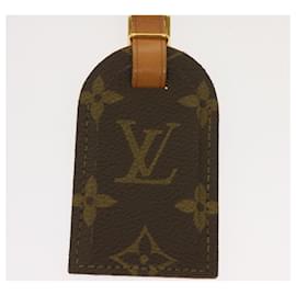 Louis Vuitton-Etiqueta con nombre de Louis Vuitton-Castaño
