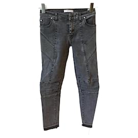 Balmain-Jeans BALMAIN T.US 25 Algodão-Cinza