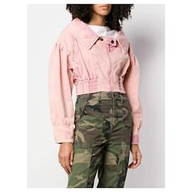 Miu Miu-MIU MIU  Jackets T.International S Cotton-Pink