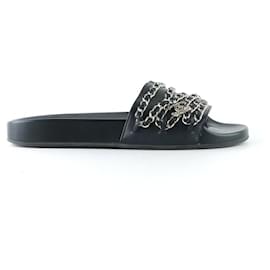 Chanel-CHANEL  Sandals T.eu 38 leather-Black