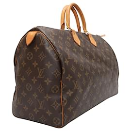 Louis Vuitton-Brown Louis Vuitton Monogram Speedy 30-Marrone