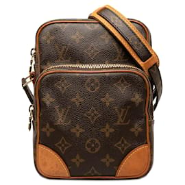 Louis Vuitton-Brown Louis Vuitton Monogram Amazone Crossbody Bag-Brown