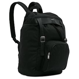 Saint Laurent-Black Saint Laurent Utilitarian Hunting Backpack-Black